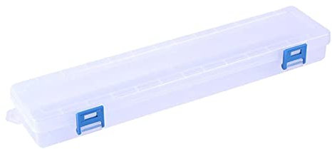 pistro Kunststoff-Pinselbox für Künstler, transparent, mit Deckel