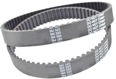 Sankuai 2 Stück Zahnriemen 320-5m, 64 Zähne, Breite 12 Mm, HTD 5M-320-12