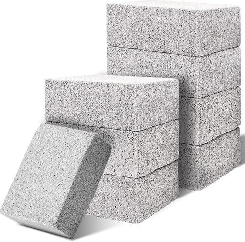 ASMIZ 8 piedras de limpieza para barbacoa de piedra pómez, piedra pómez, piedra pómez reutilizable para barbacoa, plancha, horno, estufa y fregadero