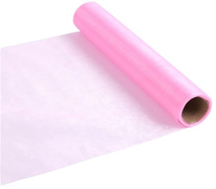 TSMORY Tulle Rotolo Floreale Avvolgimento Mesh Bouquet di Fiori Forniture di Imballaggio Garza Tenda Rotolo per Festa di Nozze Sfondo