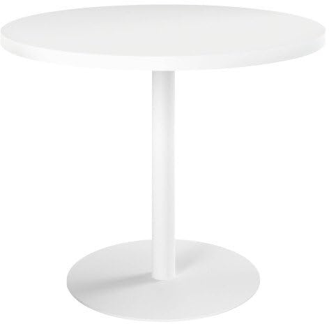 Table de réunion ronde Ø 100 cm - Arch (Blanc, Ø 100 cm, Aluminium)