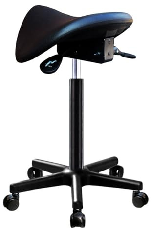 SFKLYU Tabouret Selle Professionnel à roulettes, Ergonomique, Pivotant et Réglable en Hauteur, pour Salon de Massage, Cuisine, Spa, Dessinateur, Onglerie,50~68CM