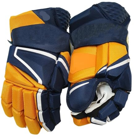 [1 par] Guantes de hockey sobre hielo Hyperlight 14, guantes atleta profesional(1 Pairs 14 BLK GLD)