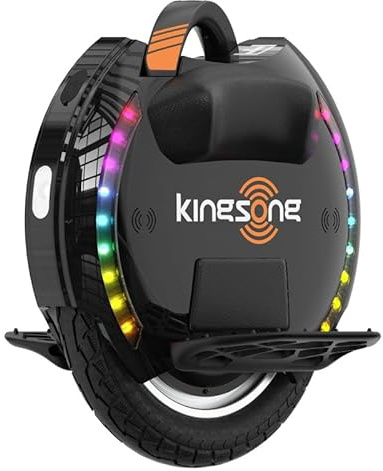 Elektrisches Einrad Kingsong KS-14D Pro 420 Wh, für Erwachsene, schwarz, 800-W-Motor, Reichweite bis zu 40 km, auf 25 km/h gedrosselt, 14-Zoll-Luftreifen, Lautsprecher und Bluetooth