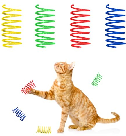 SPOT Katzenspielzeug Spiralen von Colorful Springs-Wide, 10 Stück