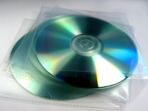 PVC CD Hülle mit Umschlag 100 Stück Packung 120 Micron.