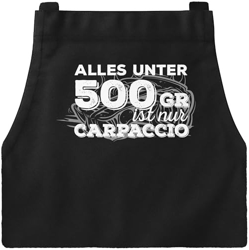 MoonWorks Herren Grillschürze Grillkönig Schürze für Männer Krone