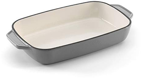Samuel Groves - Enamel Cast Iron Rectangular Roaster 25.5cm By Chabrias LTD