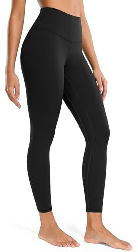 Colorfulkoala Women's High Waisted Tummy Control Workout Leggings 7/8 Length Ultra Soft Yoga Pants 25 (M, Black)