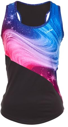 WINSHAPE Damen Super Leichtes Functional Tanktop Aet105, Stardust, Slim Style Fitness Yoga Pilates Trägershirt Cami Shirt, Bunt, XXL EU