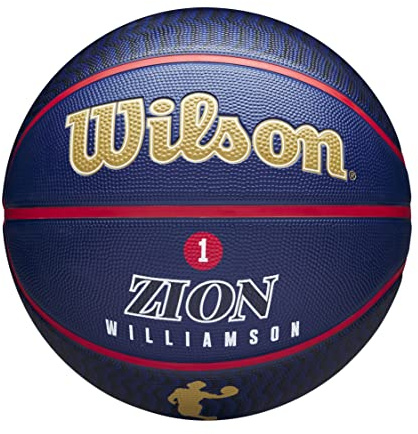 Wilson NBA Player Icon Outdoor Basketball - Size 7 - 29.5 and Mini Size
