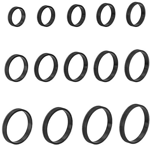 NEEWER 14PCS Bague de Follow Focus sans Couture 0.8 Mod pour Objectif ø46.5-90mm,Compatible avec SmallRig Compatible avec Tilta NEEWER Follow Focus pour Objectif Canon Sony Nikon Fujifilm Sigma,PG008