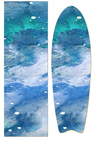 FEETOX Skateboard Klebeband 84 * 23cm(33.46X9.45inch) Skateboard Grip Tape Skateboard Aufkleber Bubble Free Waterproof Longboard Griptape Skateboard Grip Tape AC749 Skateboard Aufkleber