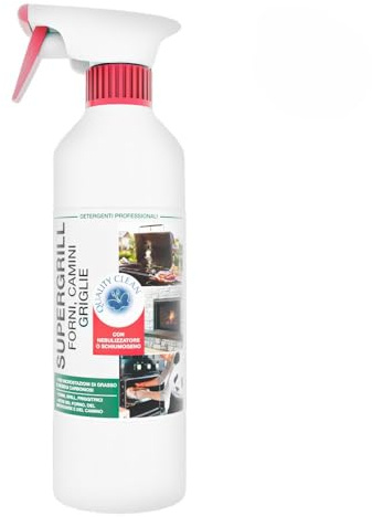 Barin Store Quality Servie Supergrill pulitore e detersivo senza tossicità 600g Adatto per piani cottura, forni, cappe aspiranti, camini e griglie con nebulizzatore o schiumogeno