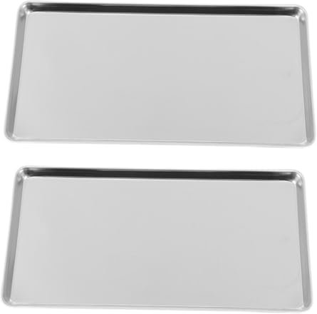Gatuida 2pcs Stainless Steel Steam Pan Versatile Tray for Steaming Pan Steam Tray for Cooking