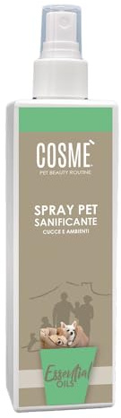 COSME' | Spray Elimina Odori per Cucce, Igienizza e Profuma, Ideale per Tutte le Superfici, Gradevole Profumo, 250ml