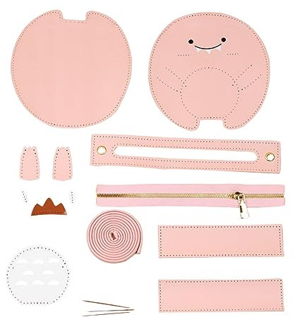 HUAJINGKEJI Modische Taschen, PU-Ledertasche, Handtaschenherstellung, handgefertigte Schultertaschen, Nähen, Bastelzubehör, Werkzeug-Set, Geburtstag, Urlaub, Farbreferenzbild, Finished product size