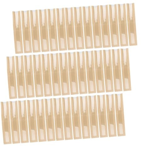 Cabilock 50 Paquet Papier Kraft pour Baguette, Fenêtre Transparente, Qualité Alimentaire, pour Emballage de Fait Maison et Fêtes