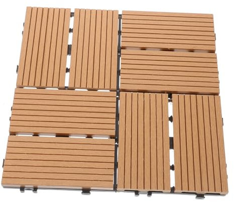 NUOBESTY Bodenplatten Für Garten Und Balkon Dekorative Ineinandergreifende Terrassenfliesen Selbst Zusammenzubauender Bodenbelag Wasserabweisend Und Verschleißfest Geeignet Für Terrassen