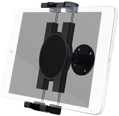 chuanhylis Tablet Wandhalterung, 360° Drehbar Tablethalterung Verstellbares Aluminium Tablet Wandhalterung Schwenkbar Geeignet für Einsatz in Küchen Schlafzimmern Lesesälen