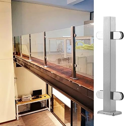 Poteaux de clôture en verre pour balustrade de grenier, colonnes pour verre, plastique, bois, acrylique, pinces en verre durables pour terrasse et terrasse réglable en hauteur
