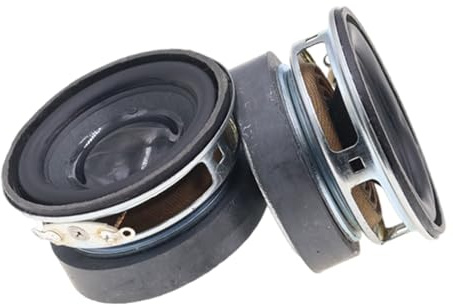 NVOQILIN Juego de 2 altavoces de graves de 45 mm 4Ω 3 W para sistemas de cine en casa y altavoces de sonido portátiles, accesorios de graves multimedia