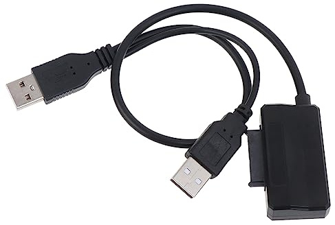 Cable adaptador USB 2.0 tipo A a 13 pines (7+6) para unidad óptica de CD-ROM a computadora, cable de alimentación para laptop, CD, portátil, cable de unidad óptica
