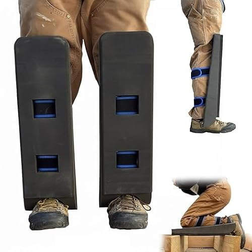 Rodilleras autoportantes para trepar en áticos, almohadillas de soporte ajustables para la navegación entre vigas, rodilleras ligeras de trabajo con correas envolventes.,1Pcs