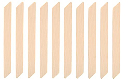 Yinhing 10 Bastoncini di Cera in Legno per Spatole e Applicatori per Cera per Depilazione per Gambe, Braccia e Viso per Ceretta Fai Te a Casa e per Uso Professionale