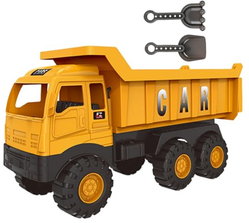 Bemonew Sandbox Trucks, Plastic Toy Construction Vehicles, Outdoor Beach Sand Toy Ideal for Boys Kids Toddlers 3 4 5 6 7 8 Years Old