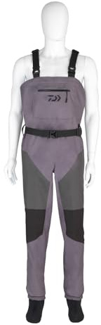 Daiwa Wathose D-Vec Breathable Waders M - XXL Wathose atmungsaktiv mit Neoprenfüßlingen (M)