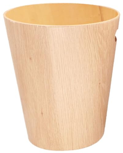 SWETRACE Cubo de Basura de Madera Pequeño para Mesa, Estilo Japonés Minimalista, Fácil de Limpiar, Gran Capacidad, Adecuado para Oficina y Escritorio