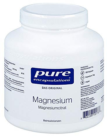 Pure Encapsulations Magnesium Magnesiumcitrat Kapseln, 180 St. Kapseln