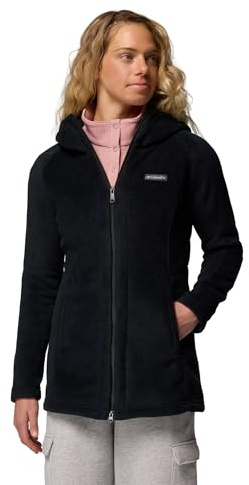 Columbia Damen Benton Springs Ii Long Hoodie Fleecejacke, Schwarz, L