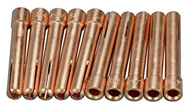 RIVERWELD Tig Collets 2,4 mm Öffnungsan passung QQ150A TIG -Schweiß fackel Teile Verbrauchs material 10pk