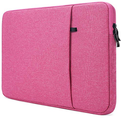 NIDOO 13 Inch Laptop Sleeve Case Protective Bag Cover for 13 13.6 MacBook Air/ 13 iPad Pro M4/ Surface Pro 10 9/ ThinkBook 13x/ 13.3 ThinkPad X13 Z13/ Yoga Tab Plus/ 13.4 XPS 13 (Plus), Rose
