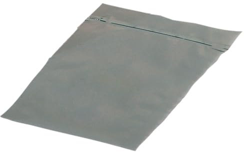WETEC Freestat Abschirmbeutel, verschließbar, ESD, 152 x 254 mm WE-3320.WV.0610 (Verpackungsbeutel Eurostat Highshield Metallisierte Schutzbeutel Tüte Versandbeutel Versandtasche) (Pack à 100 Stück)