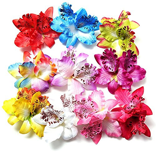 Stück Damen Mädchen Orchideen Blumen Leopard Haarklammer Haarspange Haarschmuck