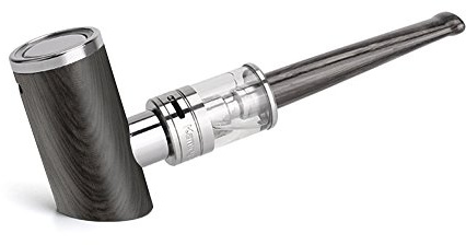 Kamry K1000 Plus Classic E-Pipe Kit, Sigaretta elettronica, 1000mah 30W Vapore grande, Flusso d'aria regolabile, Niente E-liquido, niente nicotina (Holz Schwarz)