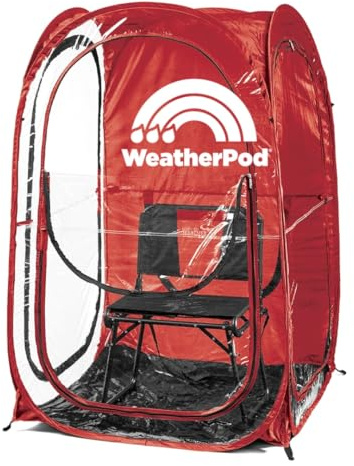 WeatherPod® Pop-Up Sports Tent 1–2 Person – Instant Setup MyPod™ Shark Tank Original All-Weather Shelter for Outdoor Sports, Rain, Wind & Cold