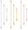 9 Stück Halskettenverlängerungen für Damen, Mabor Abnehmbare Halskette Edelstahl-Schmuckkettenverlängerung für Fußkettchen Armband Halskette (Gold/Silber/Roségold)