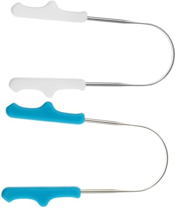 GLEAVI 4pezzi Nettalingua Inossidabile U-shaped Strumento Di Pulizia Orale Per Rimuovere Residui e Freschezza Della Bocca Per Viaggi e Uso Quotidiano