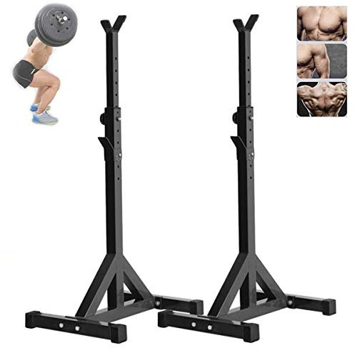 SmPinnaA Split Squat Rack Barbell Rack Bank, Hochleistungs-Hantelstangen-Squat-Rack-Ständer, Heimfitnessstudio, Fitness, Heben, Gewichtsklammerlast 200 Kg