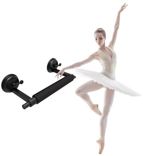 KPHYMOD Ballettstange Tragbare Ballettstange Mit Saugnapf, Höhenverstellbare Wandhalterung, Tanzstange Für Balance-Ballettübungen Und Barre-Workouts Zu Hause