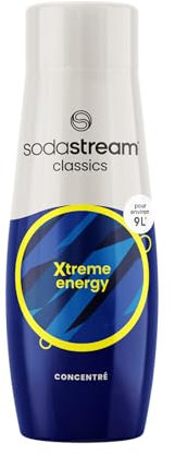 SodaStream Concentré Xtreme Energy pour Machine à Eau Pétillante et Soda | Préparez jusqu'à 9 Litres de Boisson Energisante en Quelques Secondes, 440ml (Lot de 6)