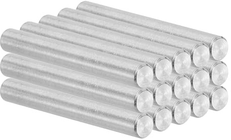 PATIKIL 15 Pezzi Perno Cilindrico In Acciaio Inox 6mm x 50mm Argento | Puntelli Scaffalature In Acciaio Inox 304, Supporto Aste Elementi Di Fissaggio Metallici, Componenti Per Montaggio