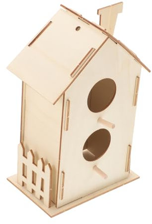 VANZACK Diy Vogelhaus Bausatz aus Holz für Kreatives Malspielzeug zum Gestalten Handbemalbar Einfach zu Junge Künstler