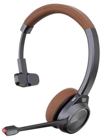 MAIRDI Bluetooth Headset, Wireless Headset with Microphone for PC, V5.2 Computer Headset with Noise Cancelling Mic, Mute Button for Work, Cell Phones, Call Center