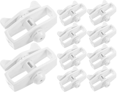SEWACC Tensor de Valla Eléctrico 10 Unidades Aisladores Plásticos Resistentes para Cercas Agrícolas Tensor de Cable para Mantenimiento de Cercas de Alambre en Granjas y Jardines