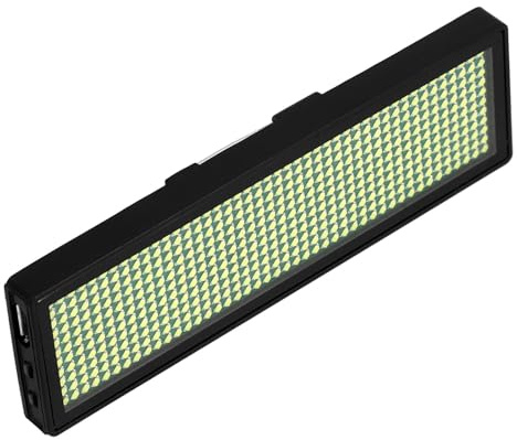 PACKOVE LED Programmierbares Namensschild mit Wiederaufladbarem Scroll Display LED Anzeigetafel für Ktv Bars und Clubs Digitales LED Schild mit Hellem Bildschirm Tragbares Ladenschild